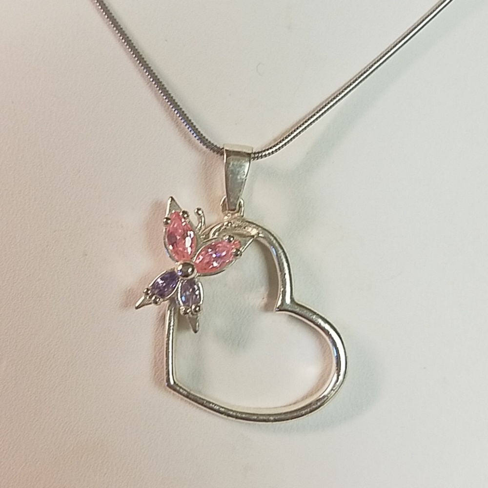 Sterling Butterfly Necklace - Picture 1 of 4